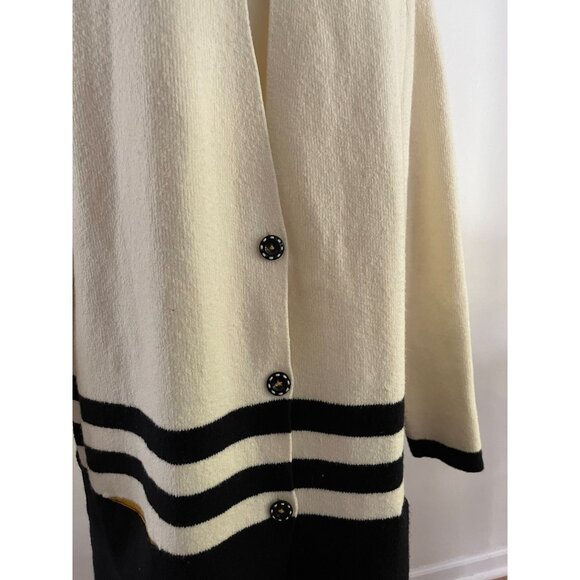 EUC Angel Of The North Womens XL Cardigan Sweater With Buttons & Stripes - Picture 2 of 8